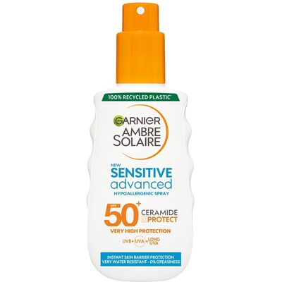 Garnier Ambre Solaire Sensitive SPF50+ Spray de Protecție Solară - Spray de Protecție Solară Garnier Ambre Solaire Sensitive SPF50+ Spray de Protecție Solară - Spray de Protecție Solară