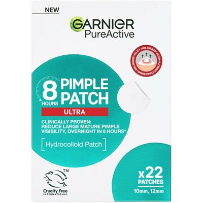 Garnier Plasturi hidrocoloidali ultra subțiri 8h – Pimple Patch Ultra, 22 bucăți Garnier Plasturi hidrocoloidali ultra subțiri 8h – Pimple Patch Ultra, 22 bucăți