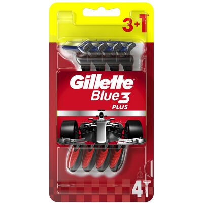 Gillette Aparate de ras de unică folosință Gillette Blue3 Plus 3+1 buc Gillette Aparate de ras de unică folosință Gillette Blue3 Plus 3+1 buc