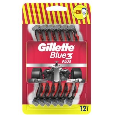 Gillette Blue3 Red Aparat de ras de unică folosință pentru bărbați - 12 bucăți Gillette Blue3 Red Aparat de ras de unică folosință pentru bărbați - 12 bucăți