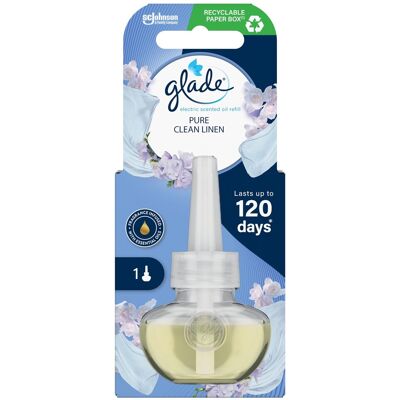 Rezerve pentru difuzor electric Glade Pure Clean Linen - 20 ml Rezerve pentru difuzor electric Glade Pure Clean Linen - 20 ml