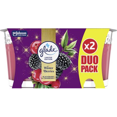 Glade Set lumânări parfumate Winter Berries 2 x 112 g Glade Set lumânări parfumate Winter Berries 2 x 112 g