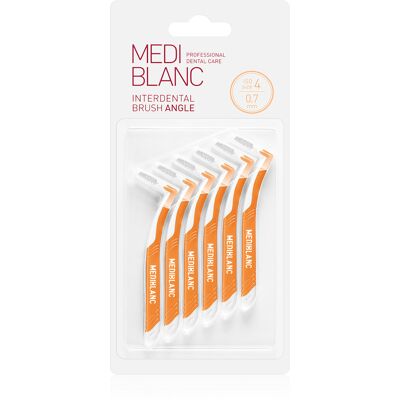 MEDIBLANC Periuță de dinți interdentară 0,7 mm yellow 6 buc MEDIBLANC Periuță de dinți interdentară 0,7 mm yellow 6 buc