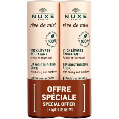 Nuxe Set de rujuri stick hidratante Reve de Miel (Lip Moisturizing Stick Duo) 2 x 4 g Nuxe Set de rujuri stick hidratante Reve de Miel (Lip Moisturizing Stick Duo) 2 x 4 g