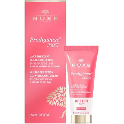 Nuxe Prodigieuse Boost Dublu - Set Îngrijire Răsfrăntată Nuxe Prodigieuse Boost Dublu - Set Îngrijire Răsfrăntată