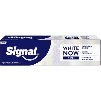 Signal Pastă de dinți pentru albire White Now 3in1 Original 75 ml Signal Pastă de dinți pentru albire White Now 3in1 Original 75 ml