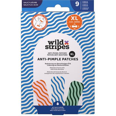Wild Stripes Plasturi hidrocoloidali pentru acnee Clear Anti-Pimple Patches XL Wild Stripes Plasturi hidrocoloidali pentru acnee Clear Anti-Pimple Patches XL