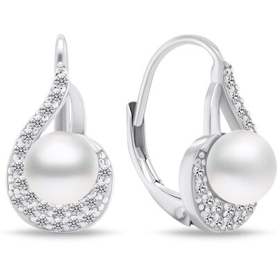 Brilio Silver Elegantcercei din argint cu perle EA751W Brilio Silver Elegantcercei din argint cu perle EA751W