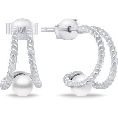 Brilio Silver Elegantcercei de argint cu perla de apă dulce EA807W Brilio Silver Elegantcercei de argint cu perla de apă dulce EA807W
