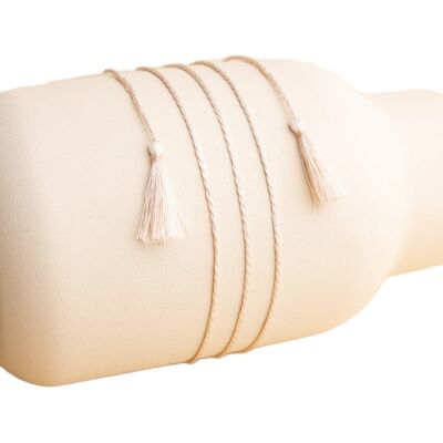 MUMMY BELL Coardă de mătase - roz veche 130 cm MUMMY BELL Coardă de mătase - roz veche 130 cm