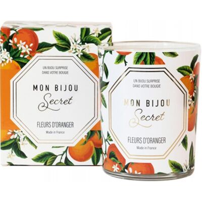 Troli Lumânare parfumată 40h cu bijuterie Floare de portocal CROFO100 Troli Lumânare parfumată 40h cu bijuterie Floare de portocal CROFO100