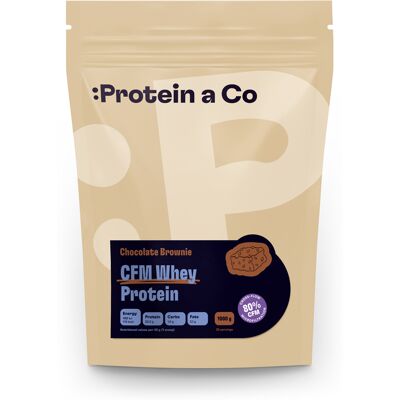 Protein a Co CFM Whey Protein - Chocolate brownie 1 kg Protein a Co CFM Whey Protein - Chocolate brownie 1 kg