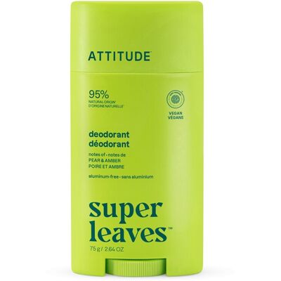 Attitude Deodorant natural Super Leaves Pară & Ambră Deodorant 75 g Attitude Deodorant natural Super Leaves Pară & Ambră Deodorant 75 g