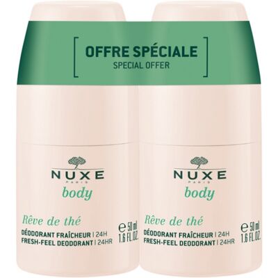 Nuxe Reve De Thé Deodorant Frische 24H Roll-On Duo Nuxe Reve De Thé Deodorant Frische 24H Roll-On Duo