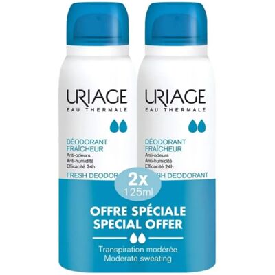 Uriage Deodorant Spray de Răcorire pachet 2 x 125 ml Uriage Deodorant Spray de Răcorire pachet 2 x 125 ml