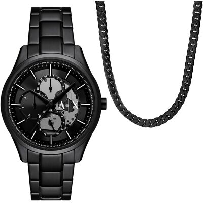 Armani Exchange Set cadou Dante + lanț AX7160SET Armani Exchange Set cadou Dante + lanț AX7160SET