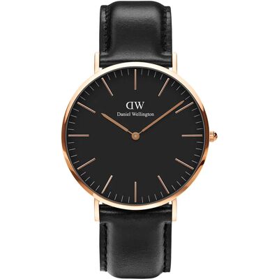 Daniel Wellington Classic 40 Sheffield RG Black DW00100127 Daniel Wellington Classic 40 Sheffield RG Black DW00100127