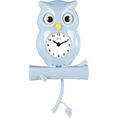 Ceas pentru copii JVD cu design bufniță - Ceas de perete elegant Ceas pentru copii JVD cu design bufniță - Ceas de perete elegant