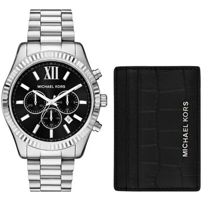 Michael Kors Set cadou Lexington + portofel pentru carduri MK1091SET Michael Kors Set cadou Lexington + portofel pentru carduri MK1091SET