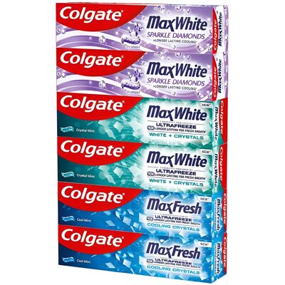 Colgate Pastă de dinți Max Mix 6 x 75 ml Colgate Pastă de dinți Max Mix 6 x 75 ml