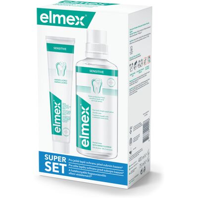 Set de îngrijire dentară Elmex Sensitive Plus - Dinți sensibili Set de îngrijire dentară Elmex Sensitive Plus - Dinți sensibili