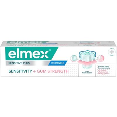 Elmex Pastă de dinți Sensitivity + Gum Strenght Whitening 75 ml Elmex Pastă de dinți Sensitivity + Gum Strenght Whitening 75 ml