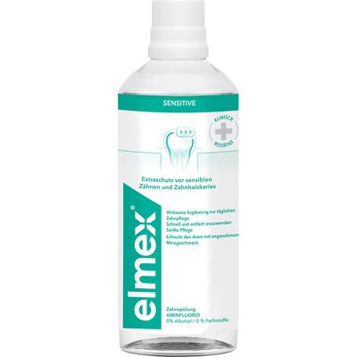 Apa de gură sensibil Elmex - 400ml - Plus Apa de gură sensibil Elmex - 400ml - Plus