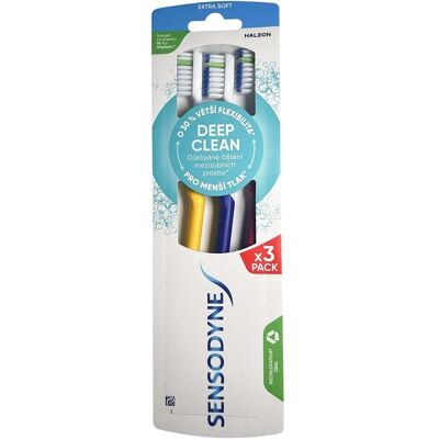 Sensodyne Periuță de dinți extra moi Deep Clean Extra Soft 3 buc. Sensodyne Periuță de dinți extra moi Deep Clean Extra Soft 3 buc.