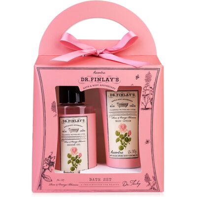 Accentra Set cadou pentru îngrijirea corpului Rose & Orange Blossom Dr. Finlay`s Accentra Set cadou pentru îngrijirea corpului Rose & Orange Blossom Dr. Finlay`s