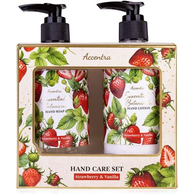 Accentra Set cadou pentru îngrijirea mâinilor Strawberry & Vanilla Essential Botanics Accentra Set cadou pentru îngrijirea mâinilor Strawberry & Vanilla Essential Botanics
