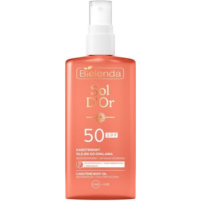 Bielenda Ulei de corp pentru plajă SPF 50 Carotene Body Oil 150 ml Bielenda Ulei de corp pentru plajă SPF 50 Carotene Body Oil 150 ml