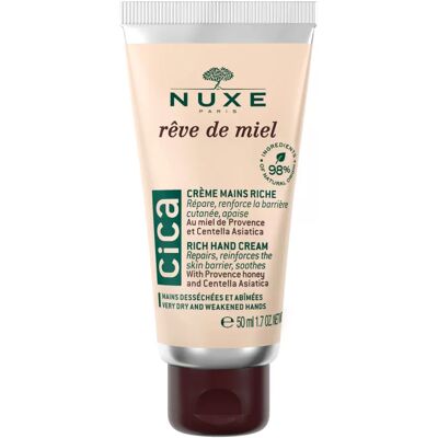 Nuxe Rêve de Miel Cica Rich Hand Cream - Cremă hrănitoare pentru mâini 50 ml Nuxe Rêve de Miel Cica Rich Hand Cream - Cremă hrănitoare pentru mâini 50 ml