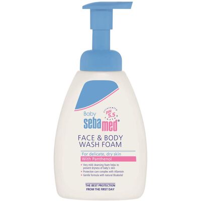 Sebamed Spumă de spălat pentru fața și corpul copiilor Baby (Face & Body Wash Foam) 400 ml Sebamed Spumă de spălat pentru fața și corpul copiilor Baby (Face & Body Wash Foam) 400 ml