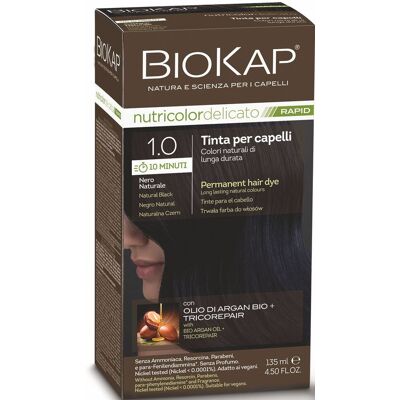Vopsea de păr neagră naturală Biokap - Rapidă, Hrănitoare & Reparatoare Vopsea de păr neagră naturală Biokap - Rapidă, Hrănitoare & Reparatoare
