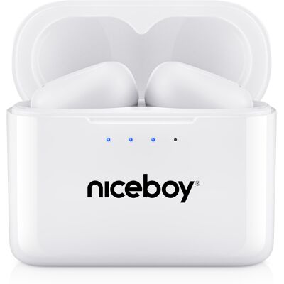 Niceboy Căști wireless Podsie 4 White Niceboy Căști wireless Podsie 4 White