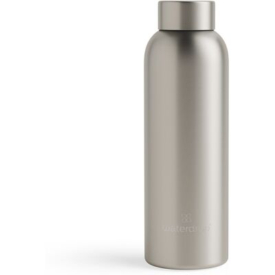 Waterdrop Sticlă termos din oțel inoxidabil Metalizată 600 ml - Gri-maro mată Waterdrop Sticlă termos din oțel inoxidabil Metalizată 600 ml - Gri-maro mată