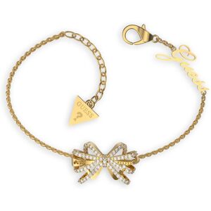 Guess Brățară delicată placată cu aur cu zirconi A-Bow You JUBB01327JWYG 14,5 - 18,5 cm - S Guess Brățară delicată placată cu aur cu zirconi A-Bow You JUBB01327JWYG 14,5 - 18,5 cm - S