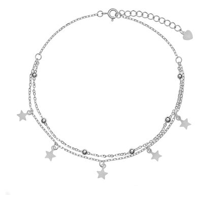 AGAIN Jewelry Brățară de picior din argint cu steluțe AJNH0006 AGAIN Jewelry Brățară de picior din argint cu steluțe AJNH0006