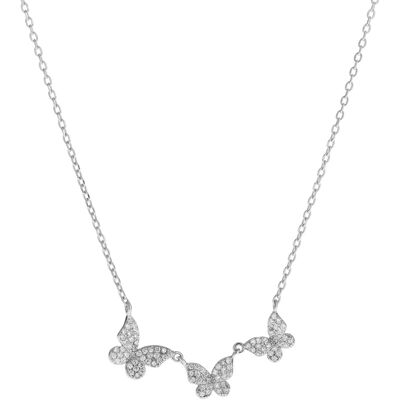 AGAIN Jewelry Colier delicat din argint cu fluturași AJNA0023 AGAIN Jewelry Colier delicat din argint cu fluturași AJNA0023