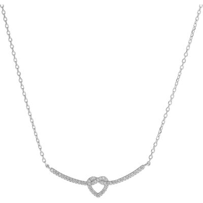 AGAIN Jewelry Colier din argint cu inimă strălucitoare AJNA0006 AGAIN Jewelry Colier din argint cu inimă strălucitoare AJNA0006