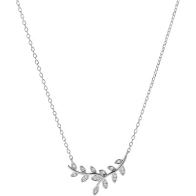 AGAIN Jewelry Colier din argint cu zirconi Ramură AJNA0017 AGAIN Jewelry Colier din argint cu zirconi Ramură AJNA0017