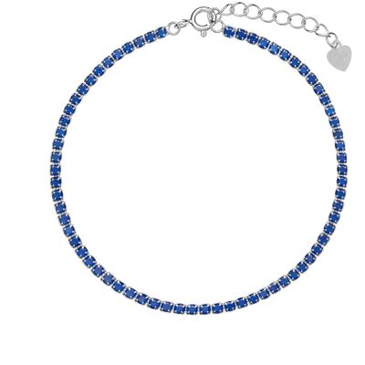 AGAIN Jewelry Brățară de tenis din argint cu zirconii cubic albastre AJNR0002 AGAIN Jewelry Brățară de tenis din argint cu zirconii cubic albastre AJNR0002