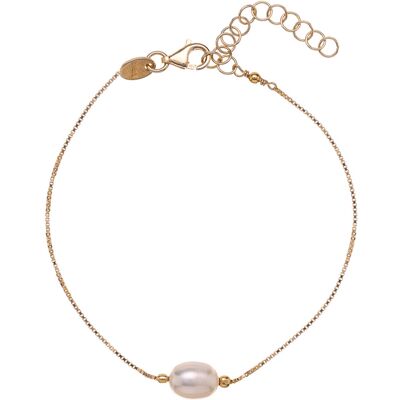 Alisia Brățară delicată placată cu aur cu perlă autentică AL3707.01.000 Alisia Brățară delicată placată cu aur cu perlă autentică AL3707.01.000