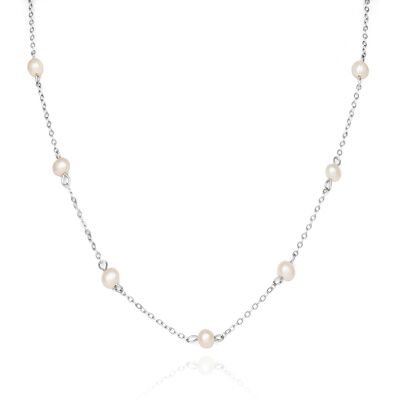 Agato Colier elegant din argint cu perle AGS1584/47P Agato Colier elegant din argint cu perle AGS1584/47P