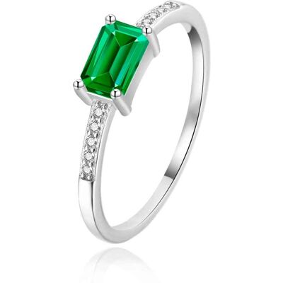 Agato Inel elegant din argint cu zircon strălucitor AGT-R64GR 60 mm Agato Inel elegant din argint cu zircon strălucitor AGT-R64GR 60 mm