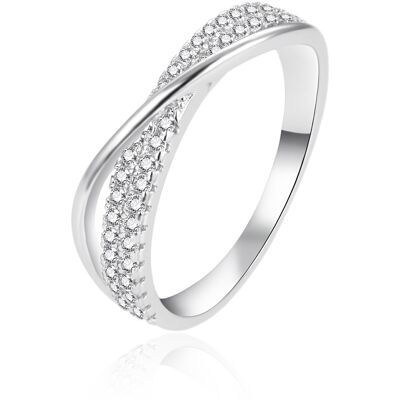 Agato Inel elegant din argint cu zircon AGT-R19W 58 mm Agato Inel elegant din argint cu zircon AGT-R19W 58 mm