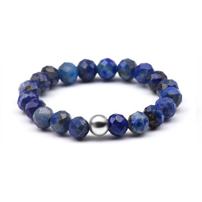 Agato Inel de mărgele cu lapis lazuli POL-R02 57 mm Agato Inel de mărgele cu lapis lazuli POL-R02 57 mm