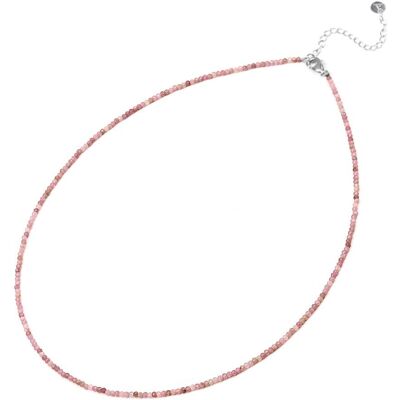 Agato Colier de perle minerale cu rodonit POL-N01/47L Agato Colier de perle minerale cu rodonit POL-N01/47L