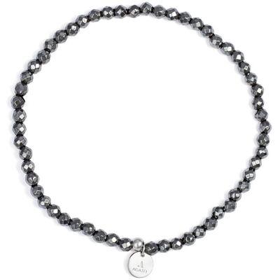 Agato Brățară cu mărgele minerale cu hematit POL-B13/17G Agato Brățară cu mărgele minerale cu hematit POL-B13/17G