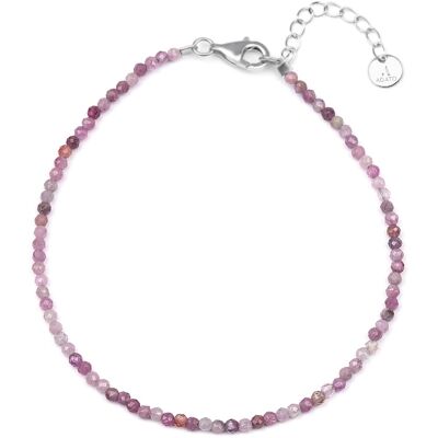 Agato Brățară minerală cu mărgele de rubin roz POL-B12/21L Agato Brățară minerală cu mărgele de rubin roz POL-B12/21L